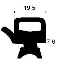 RT - G073 27×25 mm - EPDM-Kautschukprofile - Rolltor- und Fingerschutzprofile RT - G073 27×25 mm - EPDM-Kautschukprofile - Rolltor- und Fingerschutzprofile