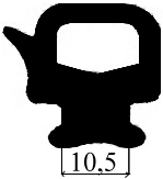 RT - G081 24×22,5 mm - EPDM-Kautschukprofile - Rolltor- und Fingerschutzprofile RT - G081 24×22,5 mm - EPDM-Kautschukprofile - Rolltor- und Fingerschutzprofile