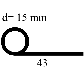 FN - G238 - EPDM-Gummi-Profile - Fahnenprofile bzw. P-Profile