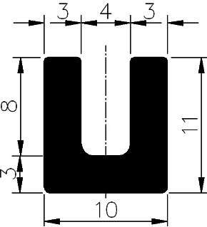 TU1 - G263 - Silikon Profile - U-Profile