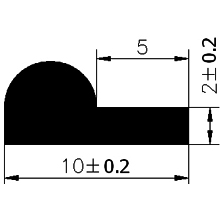 FN - G299 - Silikon Profile - Fahnenprofile bzw. P-Profile