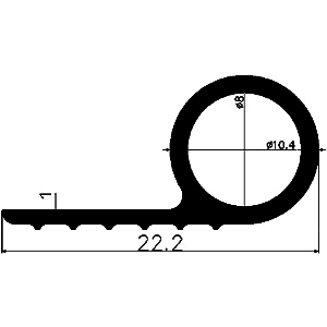 FN - G357 - EPDM-Gummi-Profile - Fahnenprofile bzw. P-Profile FN - G357 - EPDM-Gummi-Profile - Fahnenprofile bzw. P-Profile