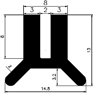 TU1 - G413 - Silikon Profile - U-Profile