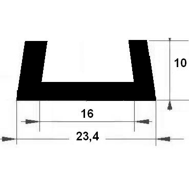 TU1 - G431 - Silikon Profile - U-Profile