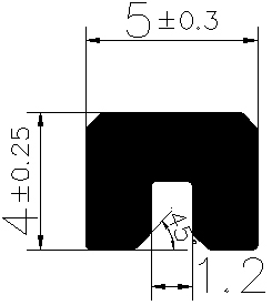 TU1 - G449 - EPDM-Gummi -Profile - U-Profile