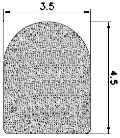 MZS - G477 - EPDM-Schaumgummi-Profile - Halbrundprofile / D-Profile