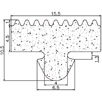 MZS - G478 10,5×15,5 mm - Korona profilok