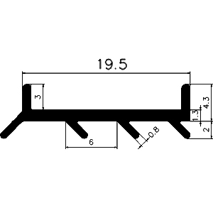 KS - G546 - Verglasunsprofile