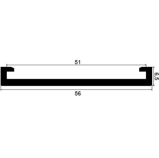 SE - G569 56×6,5 mm - Clip profiles