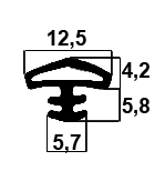 Z1 - G577 - Silikongummi-Profile - Türscheiben- Fensterdichtungsprofile Z1 - G577 - Silikongummi-Profile - Türscheiben- Fensterdichtungsprofile