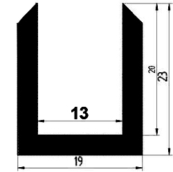 TU1 - G606 - EPDM-Gummi -Profile - U-Profile