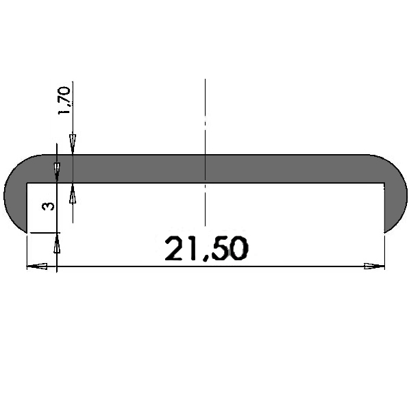 TU1 - G628 - gumiprofilok - U alakú profilok