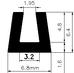 TU1 - G629 - EPDM-Gummi -Profile - U-Profile