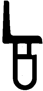 Z1 - G644 14×31×8,3 mm - Gummiprofile - Türscheiben- Fensterdichtungsprofile Z1 - G644 14×31×8,3 mm - Gummiprofile - Türscheiben- Fensterdichtungsprofile