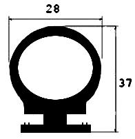 RT - G645 - EPDM rubber profiles - Sliding door – finger-guard profiles