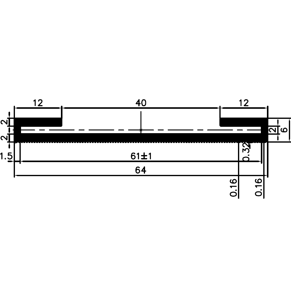 SE - G679 64×6 mm - Szorítóbilincs profilok