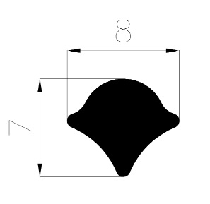 17330170KG - feszítő EPDM gumiprofilok - Rögzítő és feszítő profilok