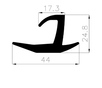 11830365KG - rubber profiles - Cover and T-profiles