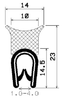 SD-0900 - Co-Ex-Profile mit Metalleinsätze - Kantenschutzprofile SD-0900 - Co-Ex-Profile mit Metalleinsätze - Kantenschutzprofile