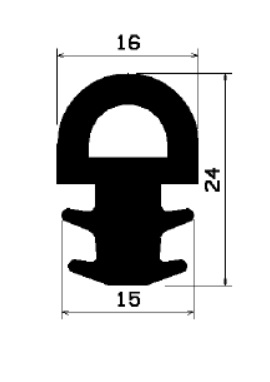 Z1 -1783 - Gummiprofile - Türscheiben- Fensterdichtungsprofile