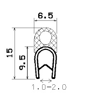SD-0620 - Co-Ex-Profile mit Metalleinsätze - Kantenschutzprofile