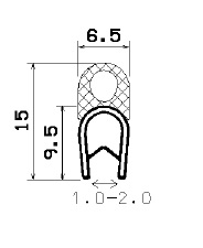 SD-0620 - Co-Ex-Profile mit Metalleinsätze - Kantenschutzprofile SD-0620 - Co-Ex-Profile mit Metalleinsätze - Kantenschutzprofile