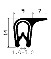 SD-0030 - Co-Ex-Profile mit Metalleinsätze - Kantenschutzprofile