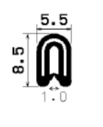 SD-0044 - coextrudált fémbetéttel - Élvédő profilok