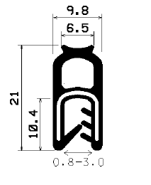 SD-0075 - Co-Ex-Profile mit Metalleinsätze - Kantenschutzprofile