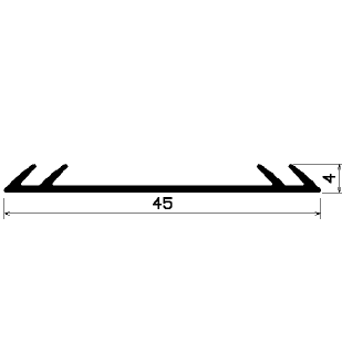 F - 0330 1B= 100 m - EPDM gumiprofilok - Fektető és szigetelő gumiprofilok