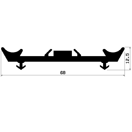 F 0336 - EPDM gumiprofilok - Fektető és szigetelő gumiprofilok