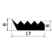 F 0457 - EPDM gumiprofilok - Fektető és szigetelő gumiprofilok