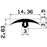FA 1526 - EPDM Gummi-Profile - Abdeckung und T-Profile