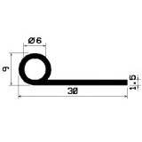 FN 0752 1B= 100 m - Gummiprofile - unter 100 m lieferbar - Fahnenprofile bzw. P-Profile FN 0752 1B= 100 m - Gummiprofile - unter 100 m lieferbar - Fahnenprofile bzw. P-Profile