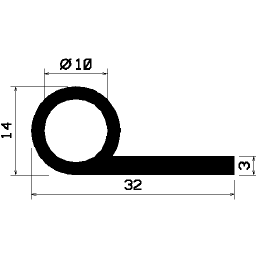 FN 0848 - EPDM-Gummi-Profile - Fahnenprofile bzw. P-Profile FN 0848 - EPDM-Gummi-Profile - Fahnenprofile bzw. P-Profile