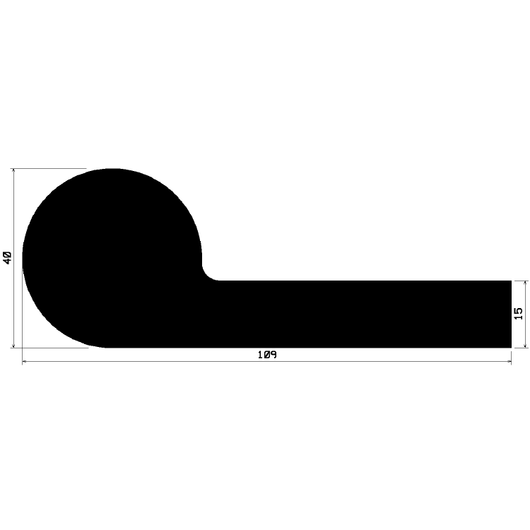 FN 0850 - EPDM-Gummi-Profile - Fahnenprofile bzw. P-Profile FN 0850 - EPDM-Gummi-Profile - Fahnenprofile bzw. P-Profile