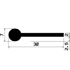 FN 1097 - EPDM-Gummi-Profile - Fahnenprofile bzw. P-Profile FN 1097 - EPDM-Gummi-Profile - Fahnenprofile bzw. P-Profile