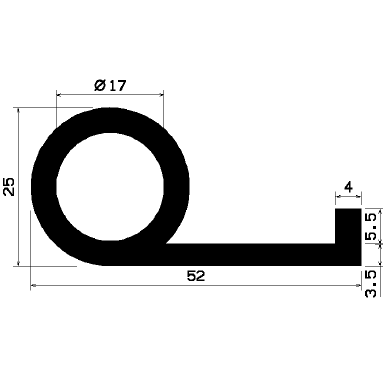 FN 1149 - EPDM-Gummi-Profile - Fahnenprofile bzw. P-Profile FN 1149 - EPDM-Gummi-Profile - Fahnenprofile bzw. P-Profile