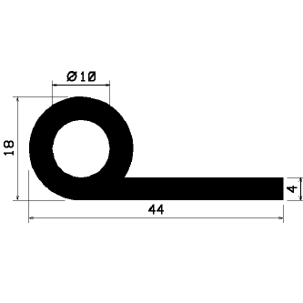 FN 1168 - EPDM-Gummi-Profile - Fahnenprofile bzw. P-Profile FN 1168 - EPDM-Gummi-Profile - Fahnenprofile bzw. P-Profile
