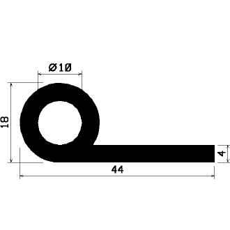 FN 1770 - EPDM-Gummi-Profile - Fahnenprofile bzw. P-Profile FN 1770 - EPDM-Gummi-Profile - Fahnenprofile bzw. P-Profile