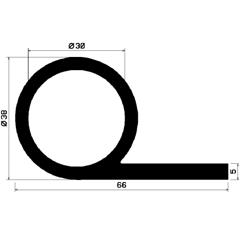 FN - G733 - EPDM-Gummi-Profile - Fahnenprofile bzw. P-Profile FN - G733 - EPDM-Gummi-Profile - Fahnenprofile bzw. P-Profile