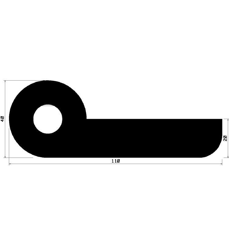 FN 1892 - EPDM-Gummi-Profile - Fahnenprofile bzw. P-Profile FN 1892 - EPDM-Gummi-Profile - Fahnenprofile bzw. P-Profile