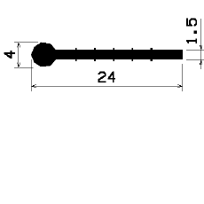 FN - 2039 - EPDM-Gummi-Profile - Fahnenprofile bzw. P-Profile FN - 2039 - EPDM-Gummi-Profile - Fahnenprofile bzw. P-Profile