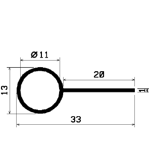 FN 2128 - EPDM-Gummi-Profile - Fahnenprofile bzw. P-Profile FN 2128 - EPDM-Gummi-Profile - Fahnenprofile bzw. P-Profile