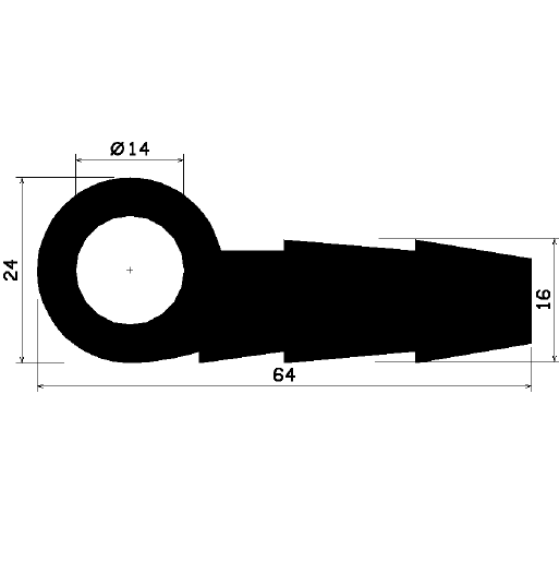 FN - 2159 NBR - EPDM-Gummi-Profile - Fahnenprofile bzw. P-Profile FN - 2159 NBR - EPDM-Gummi-Profile - Fahnenprofile bzw. P-Profile