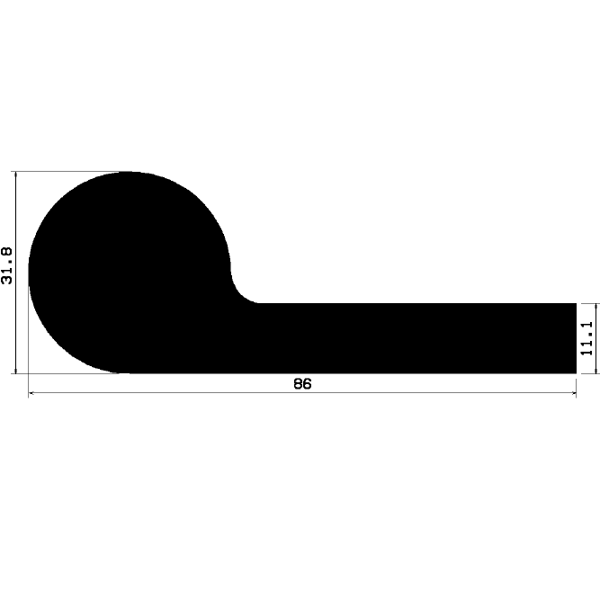 FN 2165 - EPDM-Gummi-Profile - Fahnenprofile bzw. P-Profile FN 2165 - EPDM-Gummi-Profile - Fahnenprofile bzw. P-Profile