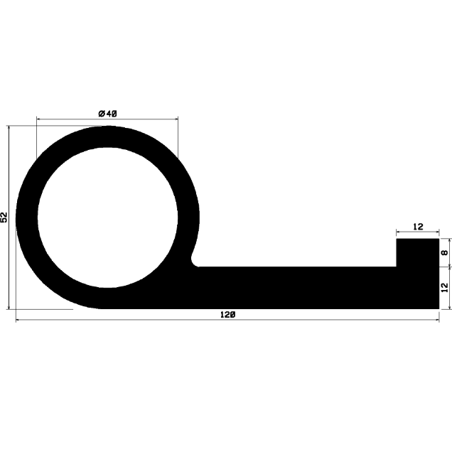 FN 2251 - EPDM-Gummi-Profile - Fahnenprofile bzw. P-Profile FN 2251 - EPDM-Gummi-Profile - Fahnenprofile bzw. P-Profile