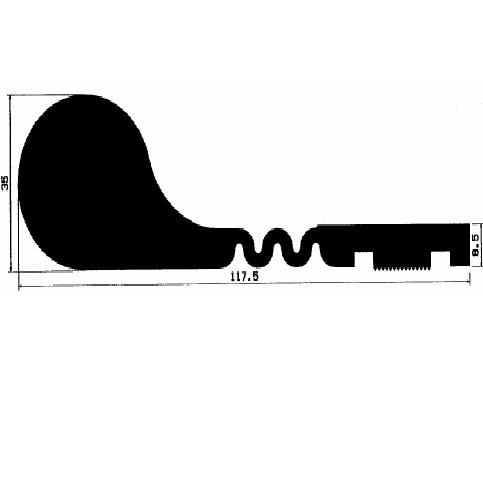 FN 2623 - EPDM-Gummi-Profile - Fahnenprofile bzw. P-Profile FN 2623 - EPDM-Gummi-Profile - Fahnenprofile bzw. P-Profile
