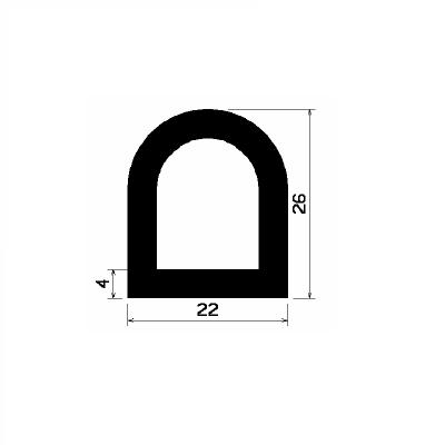 HR 2684 - EPDM rubber profiles - Semi-circle, D-profiles