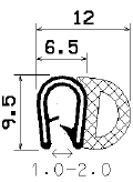 SD-0059 - coextrudált fémbetéttel - Élvédő profilok